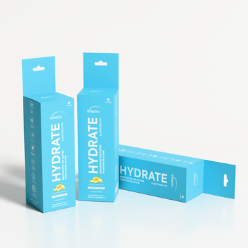 VITALIFE Electrolyte Lemonade Hydration Sachets with Magnesium, Vitamin C & B12- 6 pack